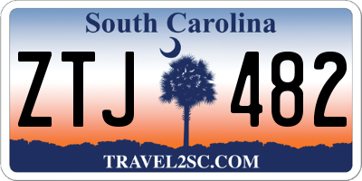 SC license plate ZTJ482