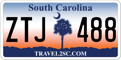 SC license plate ZTJ488