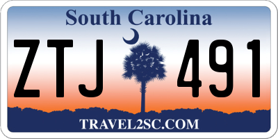 SC license plate ZTJ491