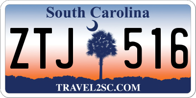 SC license plate ZTJ516