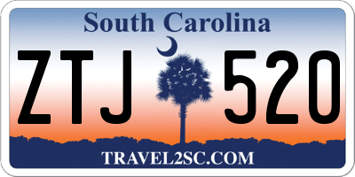 SC license plate ZTJ520