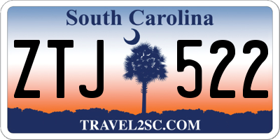 SC license plate ZTJ522