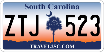 SC license plate ZTJ523
