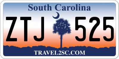 SC license plate ZTJ525