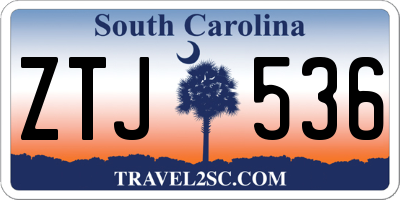 SC license plate ZTJ536