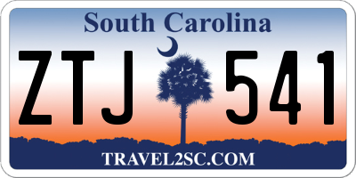 SC license plate ZTJ541