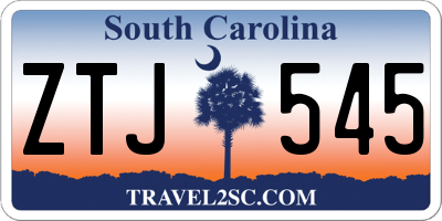 SC license plate ZTJ545