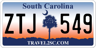 SC license plate ZTJ549