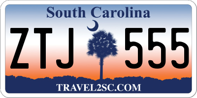 SC license plate ZTJ555