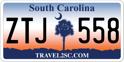 SC license plate ZTJ558