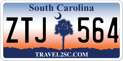 SC license plate ZTJ564