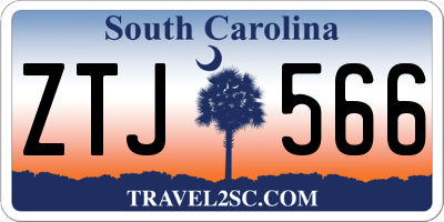 SC license plate ZTJ566