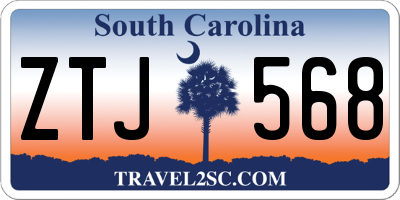 SC license plate ZTJ568