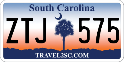 SC license plate ZTJ575