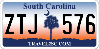 SC license plate ZTJ576