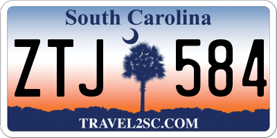 SC license plate ZTJ584