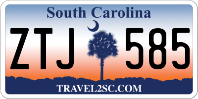 SC license plate ZTJ585