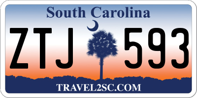 SC license plate ZTJ593