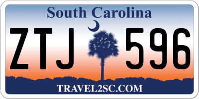 SC license plate ZTJ596