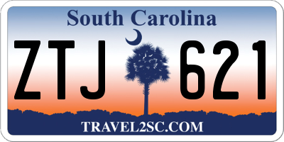SC license plate ZTJ621