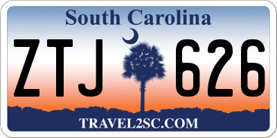SC license plate ZTJ626