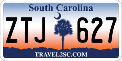 SC license plate ZTJ627