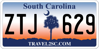 SC license plate ZTJ629
