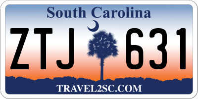 SC license plate ZTJ631