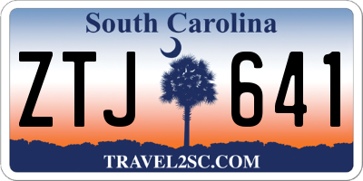 SC license plate ZTJ641