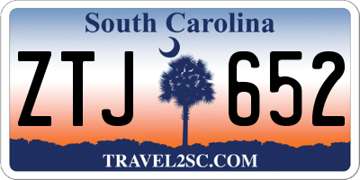 SC license plate ZTJ652