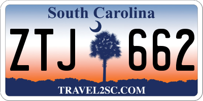SC license plate ZTJ662