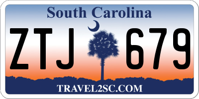 SC license plate ZTJ679