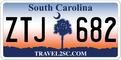 SC license plate ZTJ682
