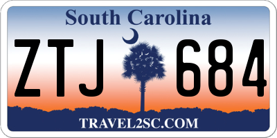 SC license plate ZTJ684