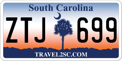 SC license plate ZTJ699