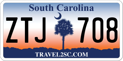 SC license plate ZTJ708