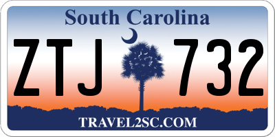SC license plate ZTJ732