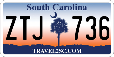 SC license plate ZTJ736
