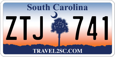 SC license plate ZTJ741