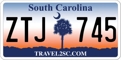 SC license plate ZTJ745