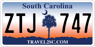 SC license plate ZTJ747