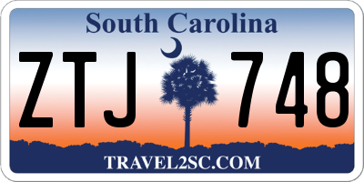 SC license plate ZTJ748