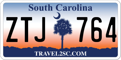 SC license plate ZTJ764