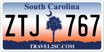SC license plate ZTJ767
