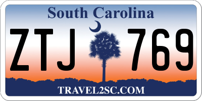 SC license plate ZTJ769