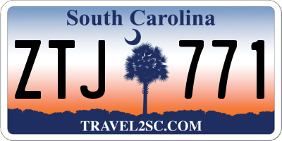 SC license plate ZTJ771