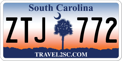 SC license plate ZTJ772