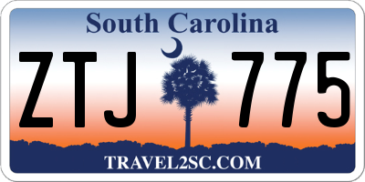 SC license plate ZTJ775