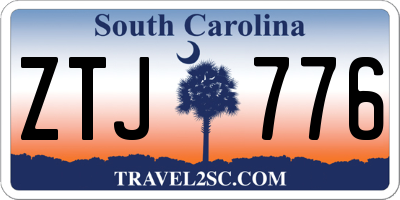 SC license plate ZTJ776