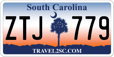 SC license plate ZTJ779